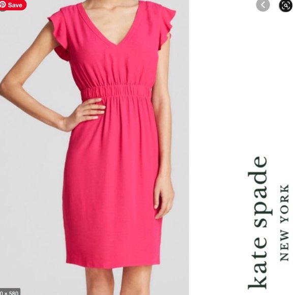 kate spade Dresses & Skirts - Kate Spade Fluid Crepe Frill Dress